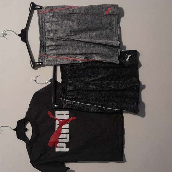 Boys Puma T-shirt and 2 Puma Mesh Shorts- 3 pack - Picture 1 of 7
